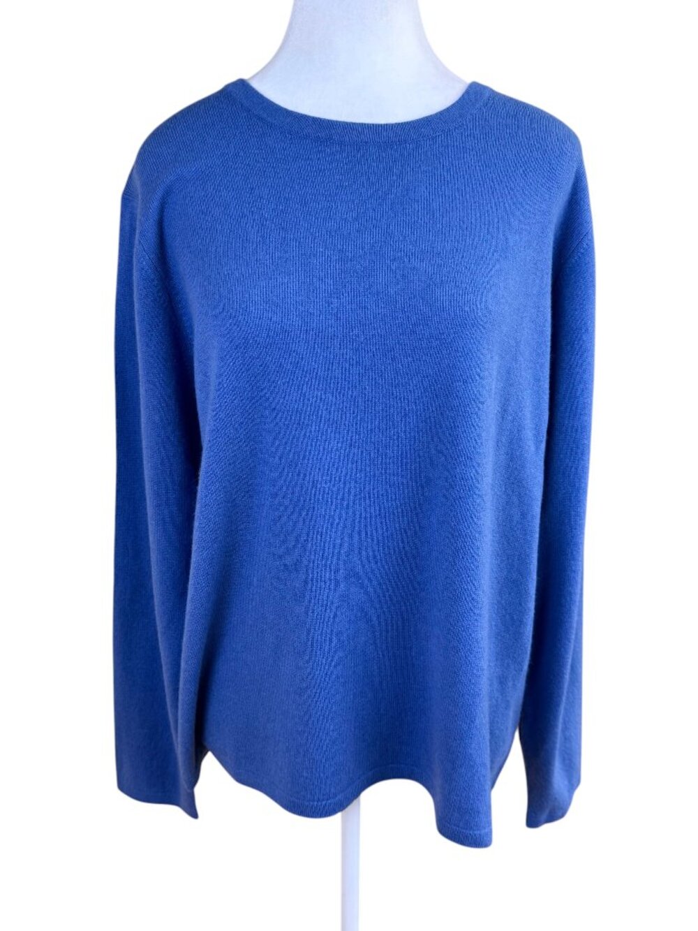 Orvis Cashmere Sweater Medium Cornflower Blue Crew Neck (XL)